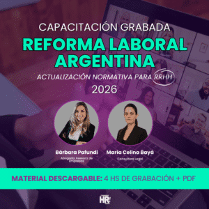 Capacitación - Reforma Laboral Argentina 2026 Ley 27.802